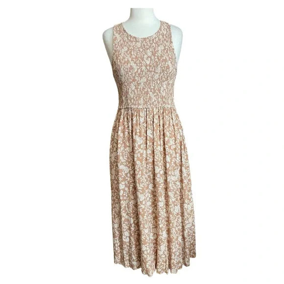 Matilda Jane Just Imagine Lauren smocked floral print midi dress large - Picture 2 of 13